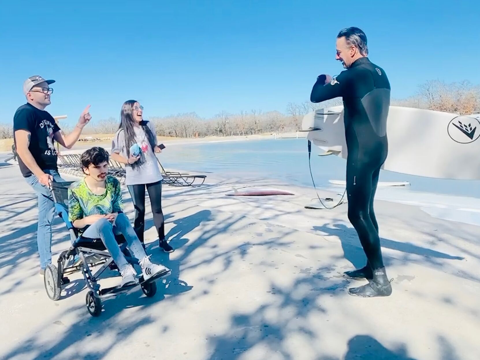 Autistic teen meets Tony Hawk after making song together
